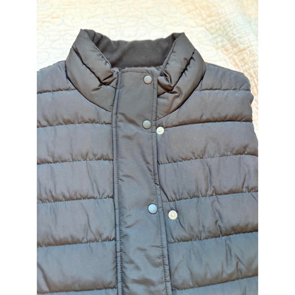 Gap Women Black Quilted Puffer Vest‎ Zip Snap Collar Size Small Lightweight - Picture 4 of 7